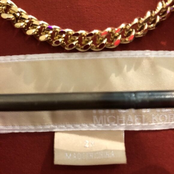 MICHAEL KORS Women's Plus Size Hooded Belted Trench Coat Harvest Orange Size 2X - Picture 6 of 13